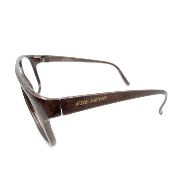 Eye Gear Brown Oversized Square Aviator Sunglasses Frames 140 Designer Men Women - Picture 7 of 12